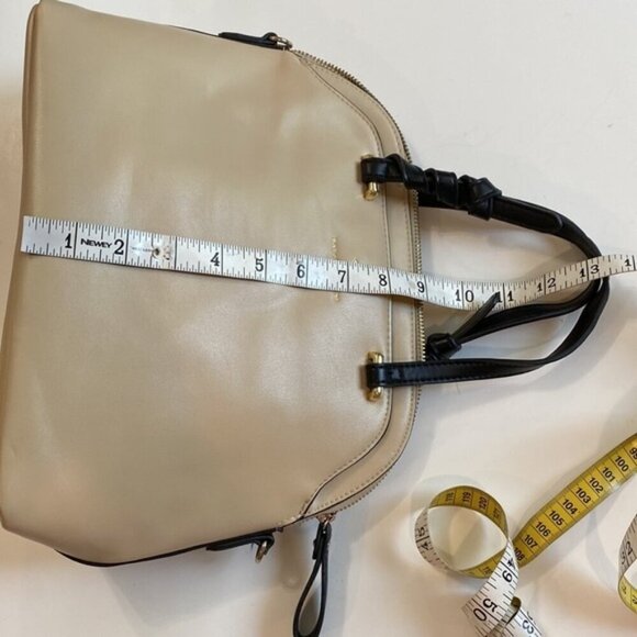 NANETTE LEPORE Taupe Full Zip DOME Tote Handbag - Picture 9 of 15